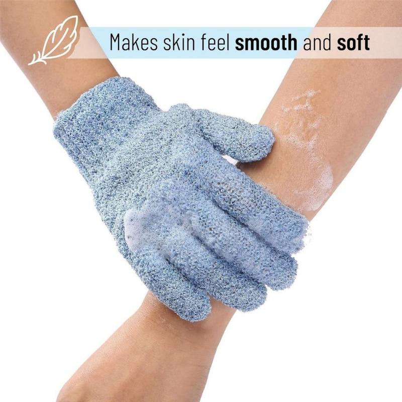 Exfoliating Gloves, 4 Pcs, Skin Exfoliator for Body, Shower Gloves, Scrub Gloves Exfoliating, Exfoliating Body Scrub Gloves, Loofah Glove, Exfoliation Mitt, Bath Gloves(Creative Life Pavilion) Accessories