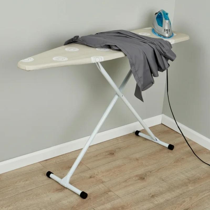 T-Leg Ironing Board with Pad and Cover - Perfect Home Appliance Accessory - Accessories Steel Adjustable