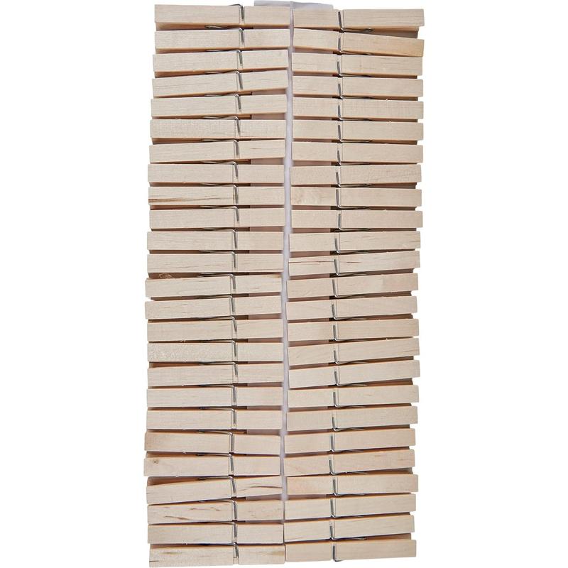 -Wooden Clothes Pins,  , 50 Pack, 2.9 Inch, Rust Resistant Clothes Pins Wooden, Clothes Pins for Classroom, Clothes Pins for Crafts, Large Clothes Pins