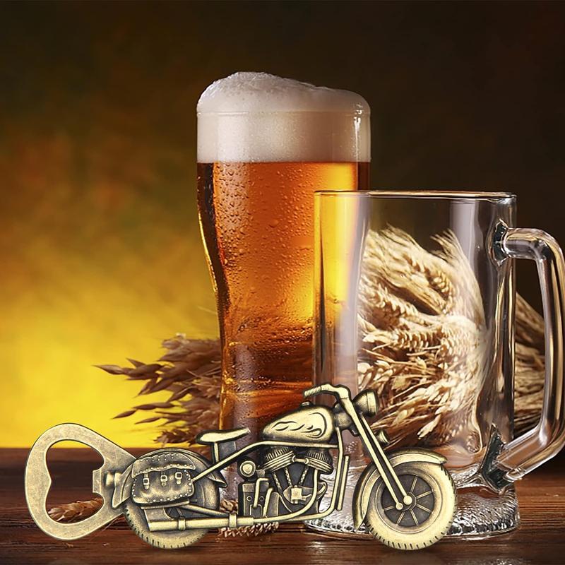 Motorcycle Beer Gifts for Men, Father's Day Gifts for Dad, Vintage Unique Motorcycle Beer Bottle Opener Birthday Gifts for Him Dad Husband Boyfriend, Father's Day Gifts from Daughter Son Wife