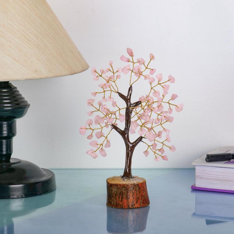 Rose Quartz Tree - Rose Quarts Tree - Rose Trees - Rose Quartz Desk - Crystal Decor - Pink Room Decor - Desk Decorations - Pink Office Decor - Pink Things - Pink Office Accessories