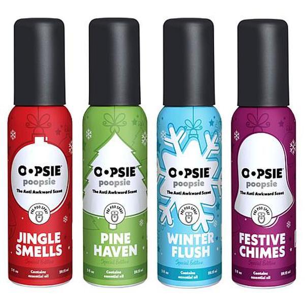 Oopsie Poopsie Holiday Scent 2 oz. Sprays 4-pack