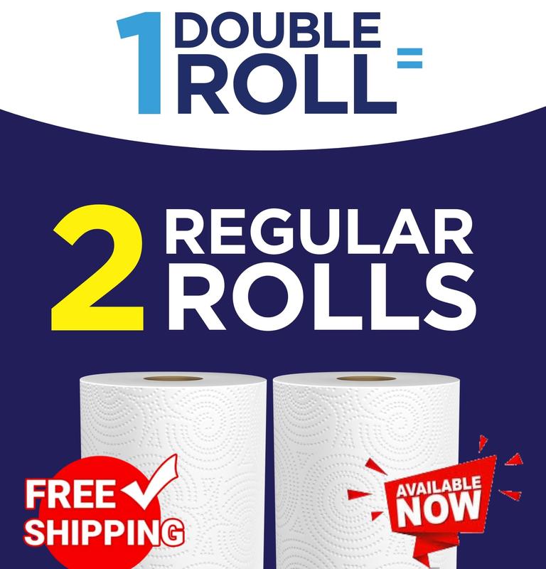 Spar.k.l.e Pick-a-Size Paper Towels, White, 12 Double Rolls, Everyday Value Paper Towel