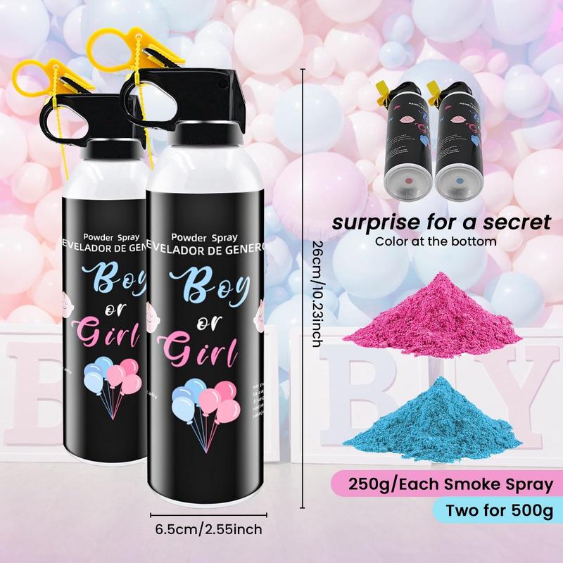 Gender Reveal Fire Extinguisher 2 Pack Blue Extinguisher Smoke Bombs for Boy Gender Reveal Ideas Baby Boy Reveal Party