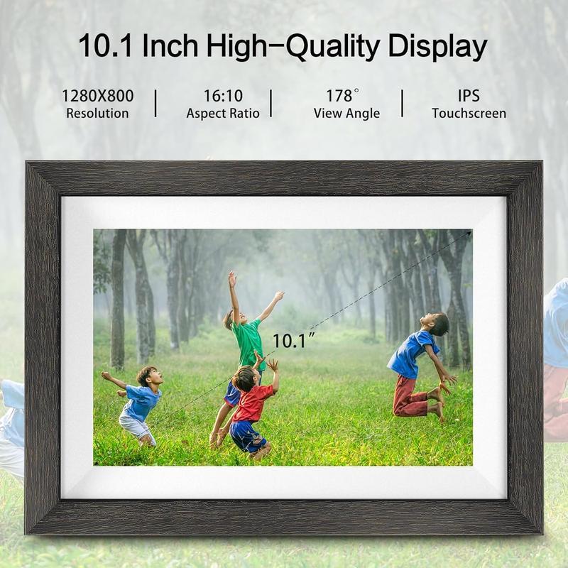 EKoio Christmas gift box,Gift ideas,10.1 Inch WiFi Digital Picture Frame,1280 * 800IPS HD Cloud Smart Digital Photo Frame,32GB Storage, Wall Mountable, Auto-Rotate,Easy to Share Photos or Videos via biu FRAME APP