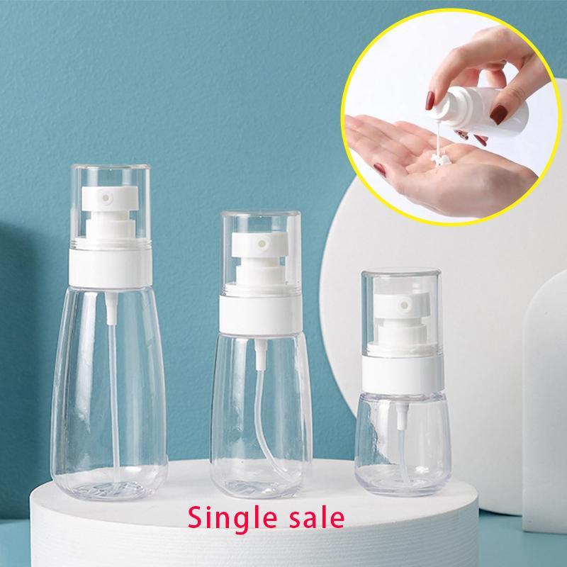 Clear Portable Leak-proof Lotion Pump Bottle, 1 Count Clear Travel Bottle, Refillable Empty Bottle, Portable Cosmetic Container, Travel Essentials Dispenser