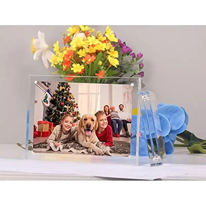 Crystal Magnetic Elegance Photo Frame Decor