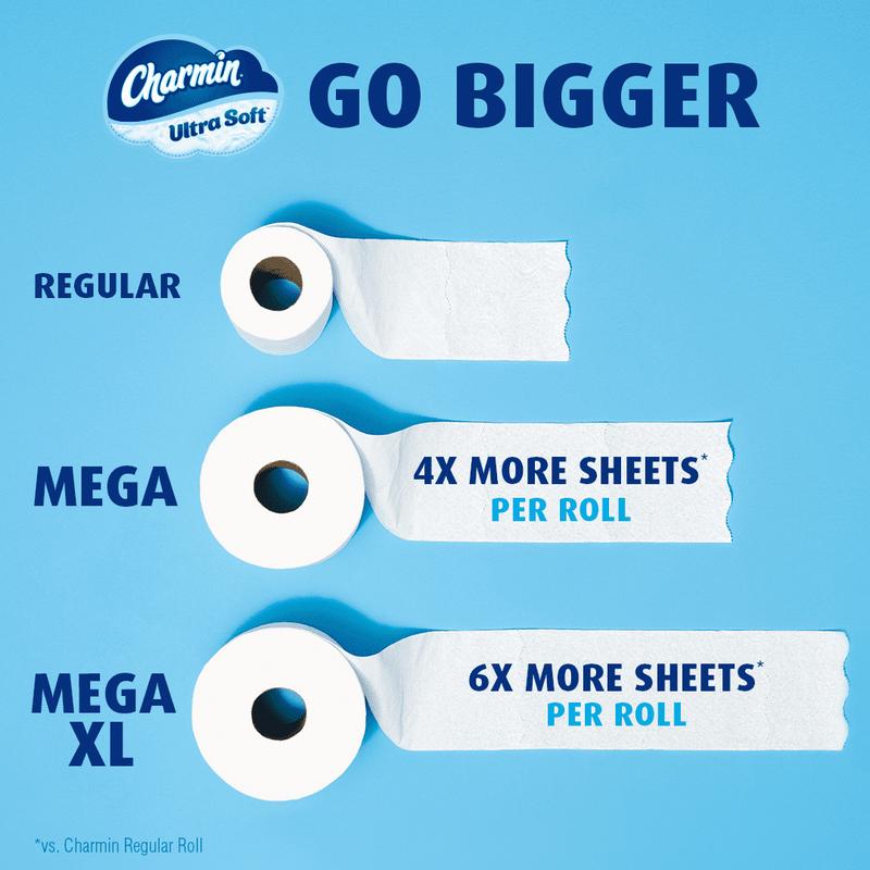 Charmin Ultra Soft Toilet Paper 12 Mega Rolls, 224 Sheets per Roll