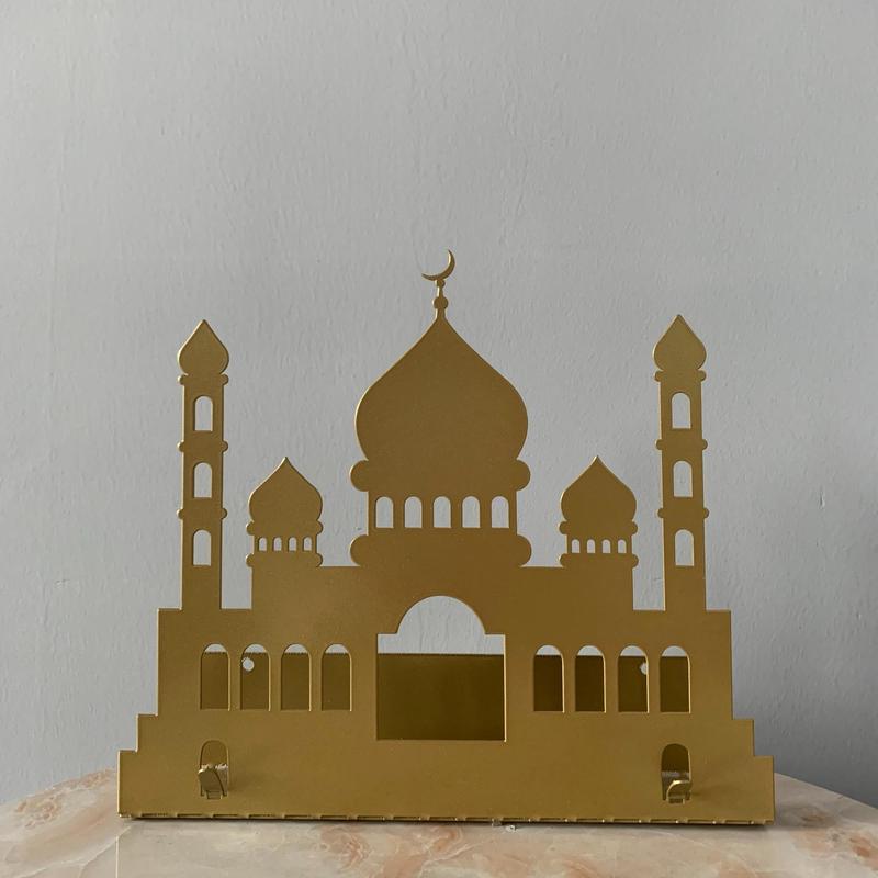 Castle Shaped Quran Storage Rack, Festival Wall Mounted Decorative Craft, Wall Decor for Home Living Room Bedroom