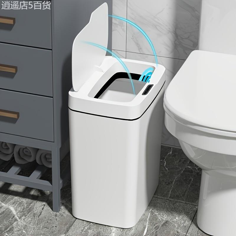 Smart Motion Sensor Trash Can with Odor Sealing - Multi-Purpose Plastic Waste Bin