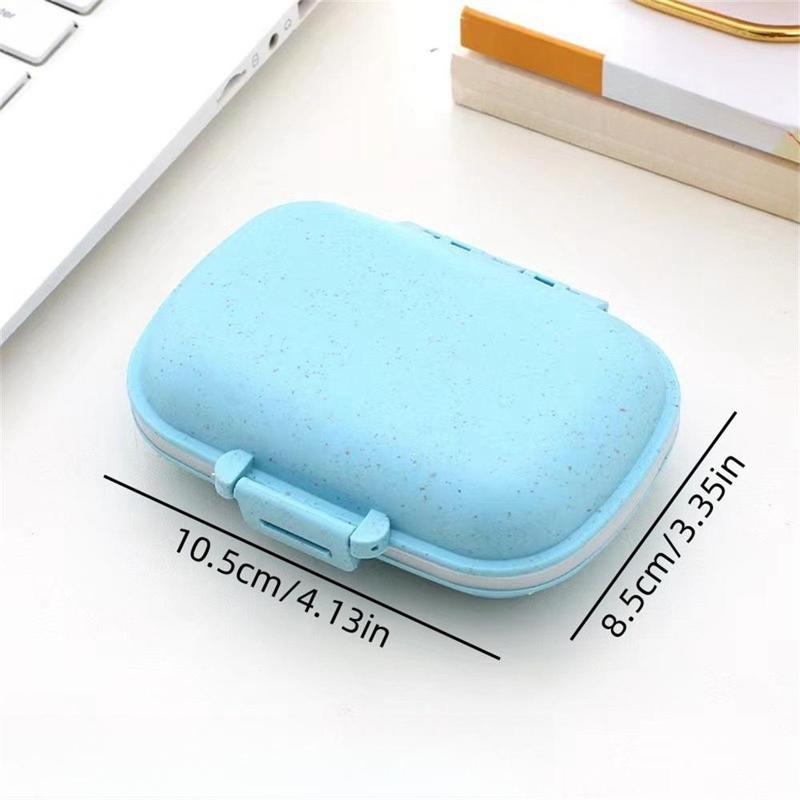 Portable 8-grid Pill Storage Box, 1 Count Dustproof Sealed Pill Organizer, Pill Storage Box for Home Office Outdoor Travel