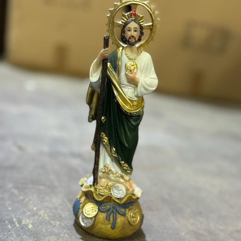 8“ Inch Saint St. Jude Figure Statue Imagen San Judas Tadeo Estatua New money God Decor Religious Ornaments