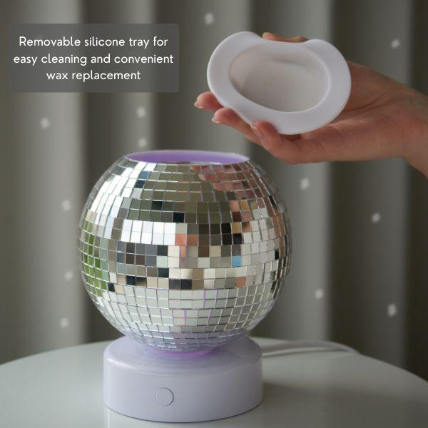 Disco Ball Wax Warmer – Cool Home Fragrance Accessory to Add Scent to Your Room Decor Light