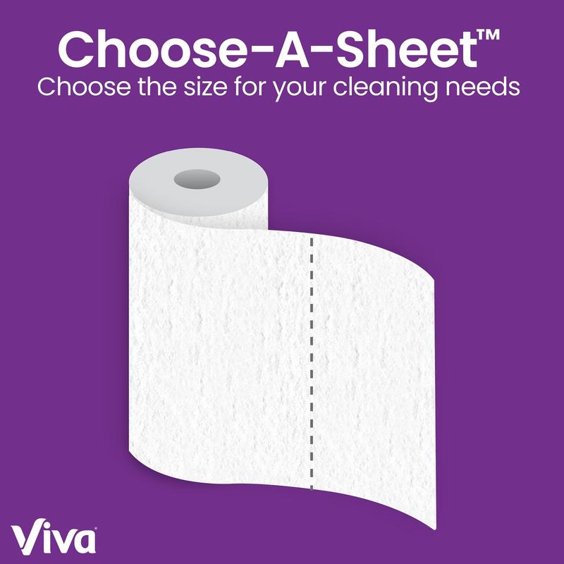 Viva Signature Cloth Paper Towels - Pack of 2 Triple Rolls - Toilet, Wipes