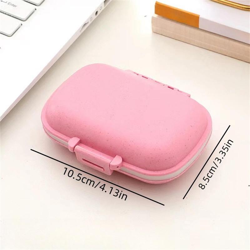 Portable 8-grid Pill Storage Box, 1 Count Dustproof Sealed Pill Organizer, Pill Storage Box for Home Office Outdoor Travel