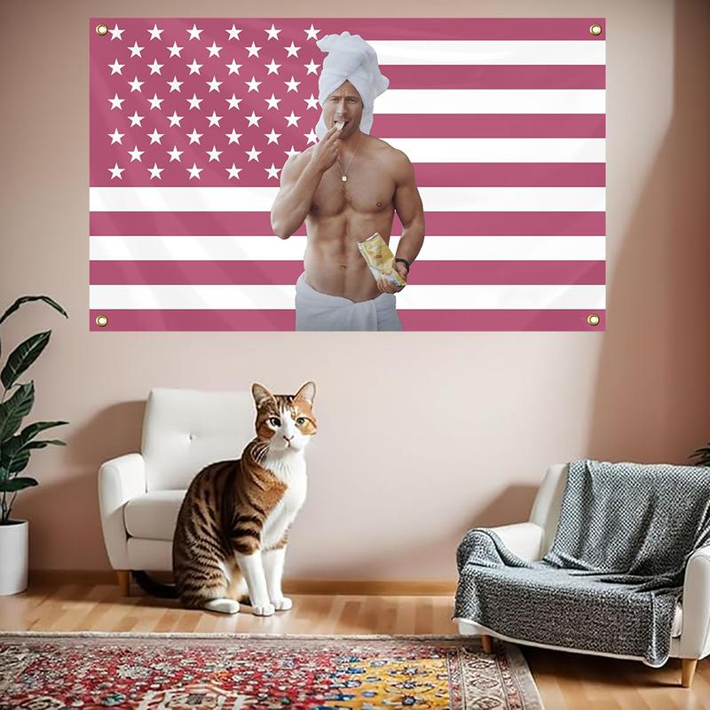 Glen Star Powell Flag American Singer Actor Flag Tapestry 3x5ft Pink Cave Wall Flag Room Aesthetic Wall Art Bedroom Tapestry Wall Bedroom Home Decor