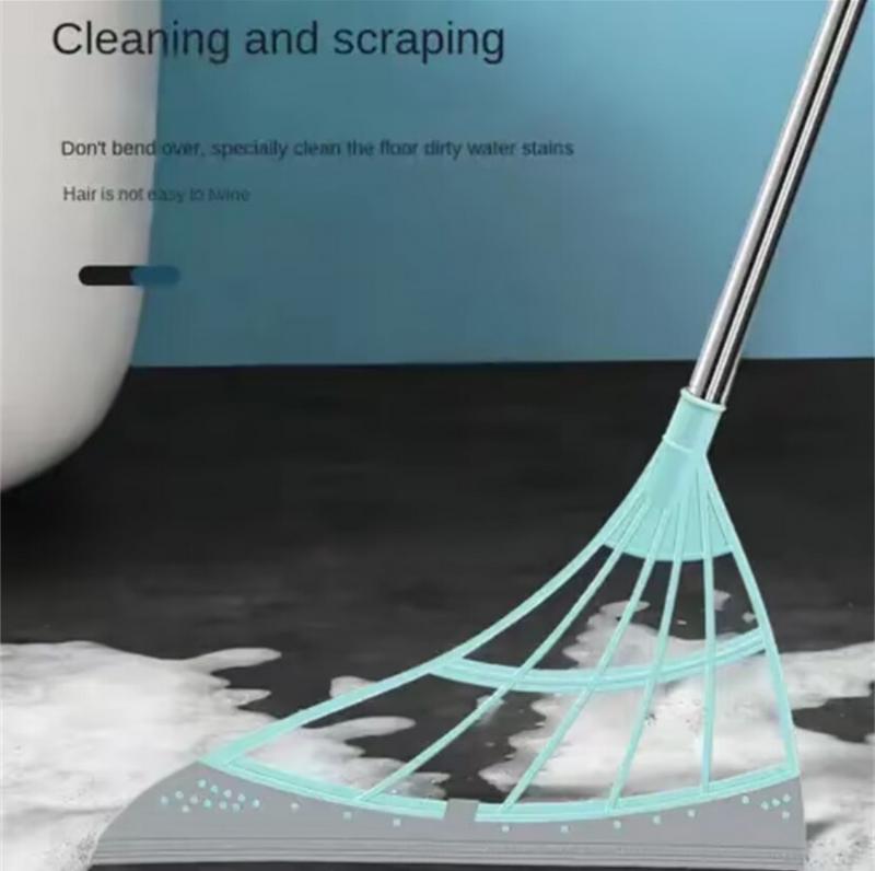 Multifunction Magic Broom, Squeegee Broom for Floor, Rubber Broom, Silicone Broom for Floor Cleaning, Magic Broom Sweeper for Living Room, Kitchen, Bathroom-Easy Dry The Glass