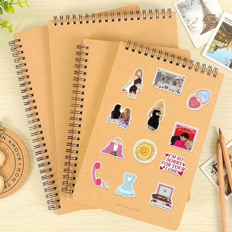 Girls Pattern Sticker, 50pcs set Self Adhesive Decorative Stickers, Creative Decals for Water Bottle, Laptop, Phone Case, Scrapbooking, Journal Making