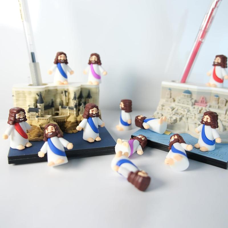 Mini Jesus Figures, Set of 30pcs Action Figures Little Jesus Figures, Tiny Jesus Figures to Hide and Seek Religious Gifts for Easter Egg Stuffers