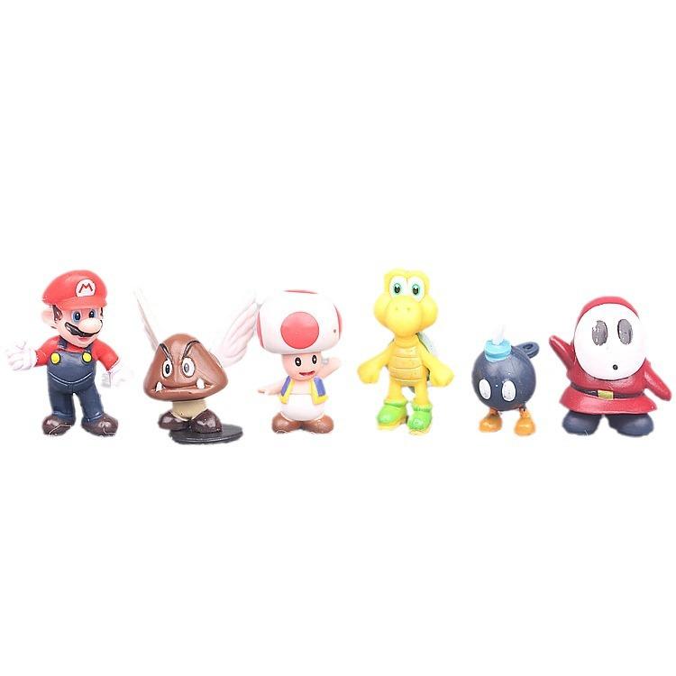 18 Packs Mario Toys Bros Figures Toy Set Super Mary Princess, Turtle, Mushroom, Orangutan,Birthday Cake Decorations Party Supplies（ 2 Inch ）