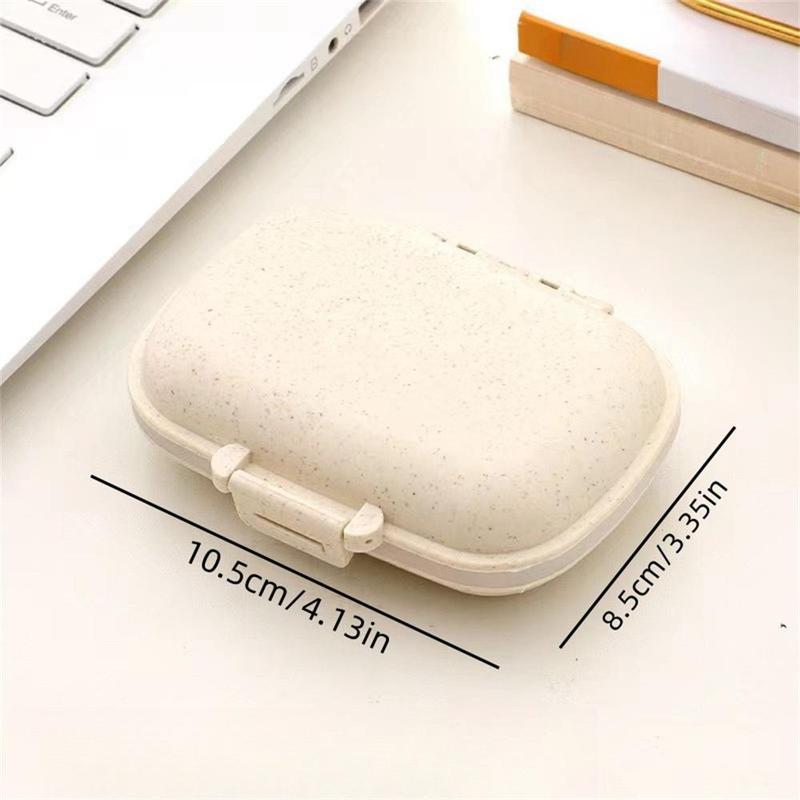 Portable 8-grid Pill Storage Box, 1 Count Dustproof Sealed Pill Organizer, Pill Storage Box for Home Office Outdoor Travel