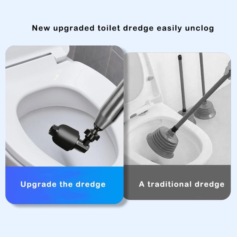 Universal Toilet Plunger, 1 Count High Pressure Toilet Plunger, Bathroom Supplies for Home Hotel Dormitory Use