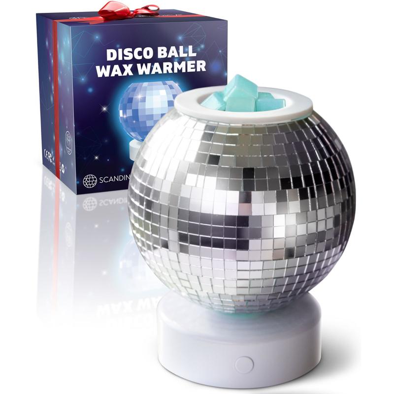 Disco Ball Wax Warmer – Cool Home Fragrance Accessory to Add Scent to Your Room Decor Light