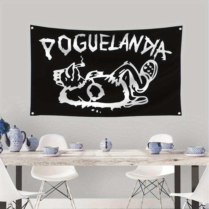 Poguelandia Flags 3x5fts 90x150cm Funny Flag, with 4 Brass Grommets, for Indoor, Bar, College Dorm Room Decoration