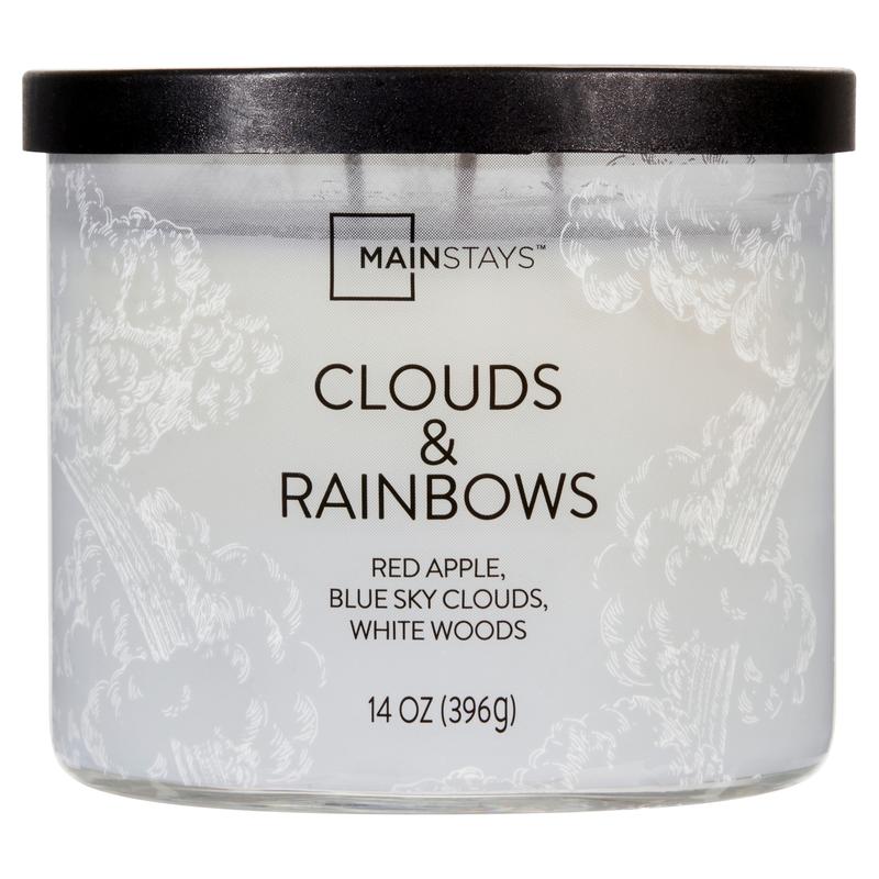 Mainstays 3-Wick Wrapped Clouds & Rainbows Scented Candle, 14 oz