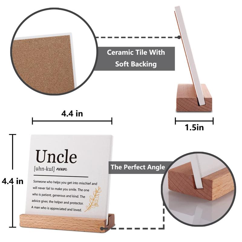 Uncle Definition Gifts from Niece Nephew, Uncle Father's Day Gifts, Best Uncle Ever Gift Ideas, Uncle Gifts for Men, Unique Sign Gifts for Uncle, Birthday Gifts for Uncle Christmas Woody