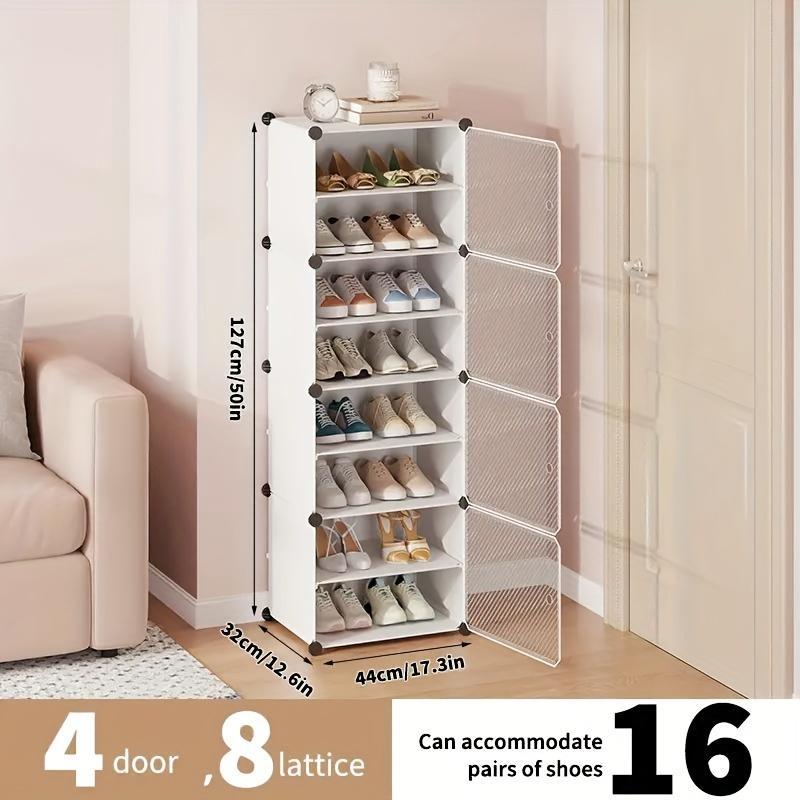 Shoe Rack, 1 Count Multi-layer Shoe Storage Rack, Dustproof Shoe Organizer for Living Room Bedroom Home Dormitory Office