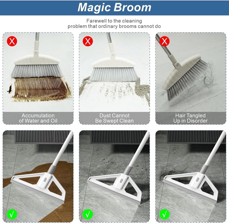 Magic Broom, Multifunction Sweeper Household Magic Broom Sweeper with Long Handles