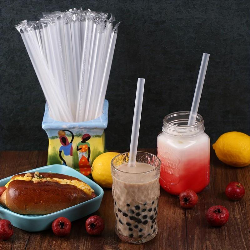 Disposable Straw, 100pcs set Clear Plastic Drinking Straw, Party Straw, Party Drinkware Accessories