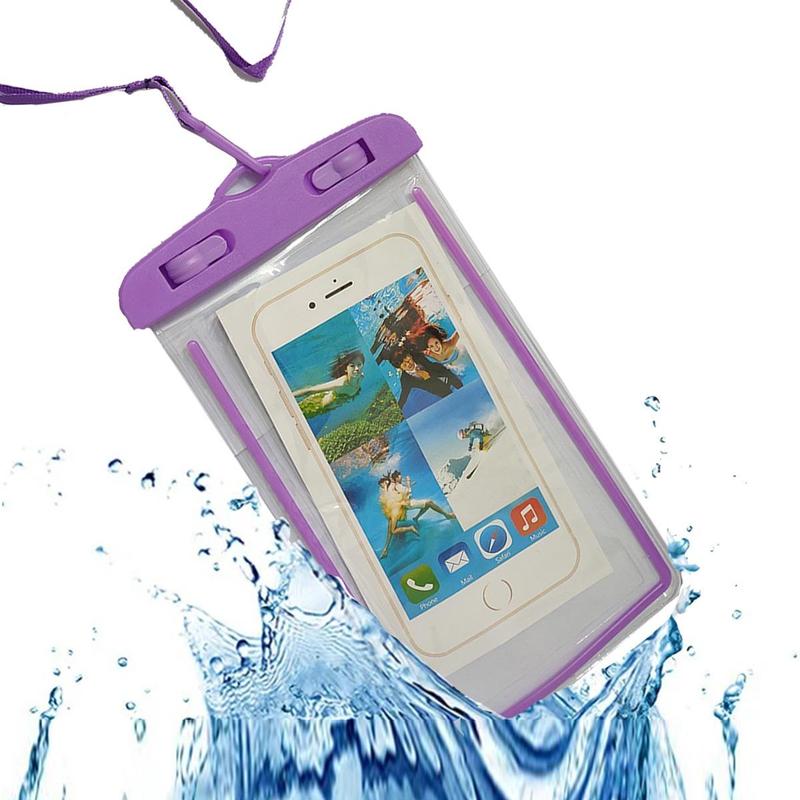 Summer Waterproof Phone Bag with Lanyard, Casual Waterproof Smartphone Pouch, Swimming Phone Organiser for Vacation Beach, Pooltime, Phone Cases,  Watertoys, Beachtrip, Swimming Accessories, Christmas Gift