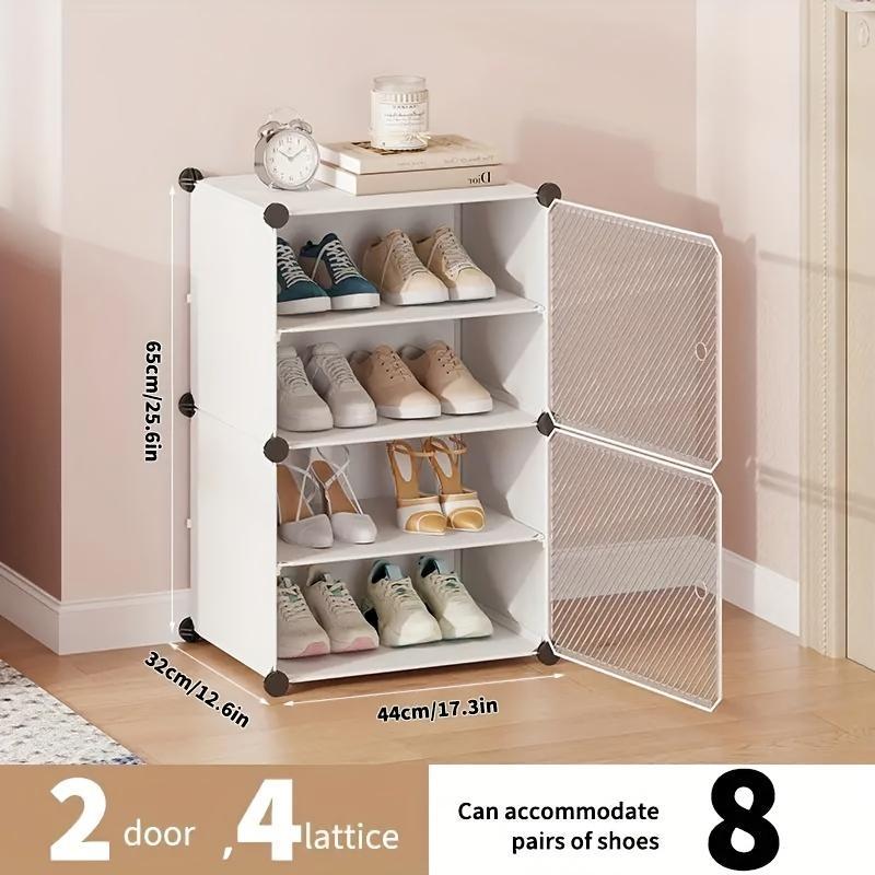 Shoe Rack, 1 Count Multi-layer Shoe Storage Rack, Dustproof Shoe Organizer for Living Room Bedroom Home Dormitory Office