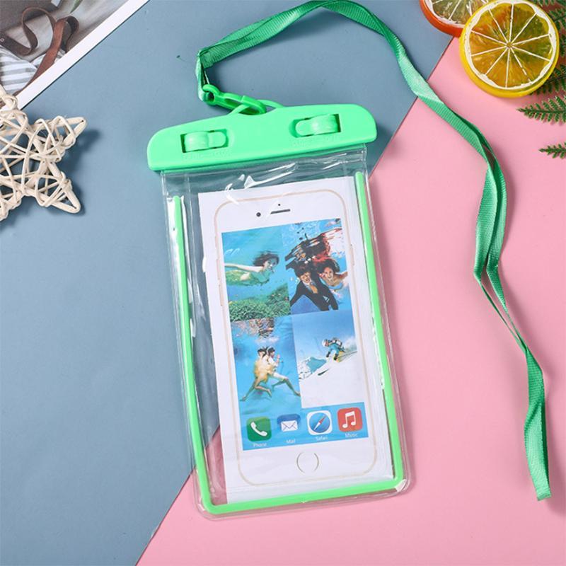 Summer Waterproof Phone Bag with Lanyard, Casual Waterproof Smartphone Pouch, Swimming Phone Organiser for Vacation Beach, Pooltime, Phone Cases,  Watertoys, Beachtrip, Swimming Accessories, Christmas Gift