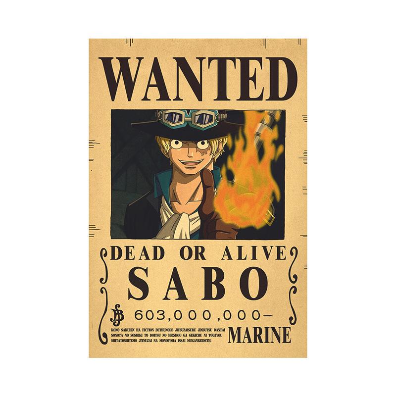 One Piece Bounty Poster Luffy Wanted Bounty Poster Shanks Sabo Ace One Piece Boa Hancock Trafalgor Law Gol D. Roger Yamato One Piece Posters