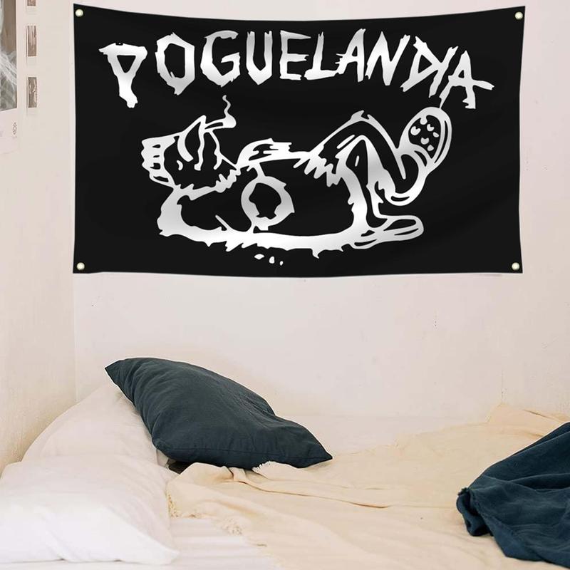 Poguelandia Flags 3x5fts 90x150cm Funny Flag, with 4 Brass Grommets, for Indoor, Bar, College Dorm Room Decoration