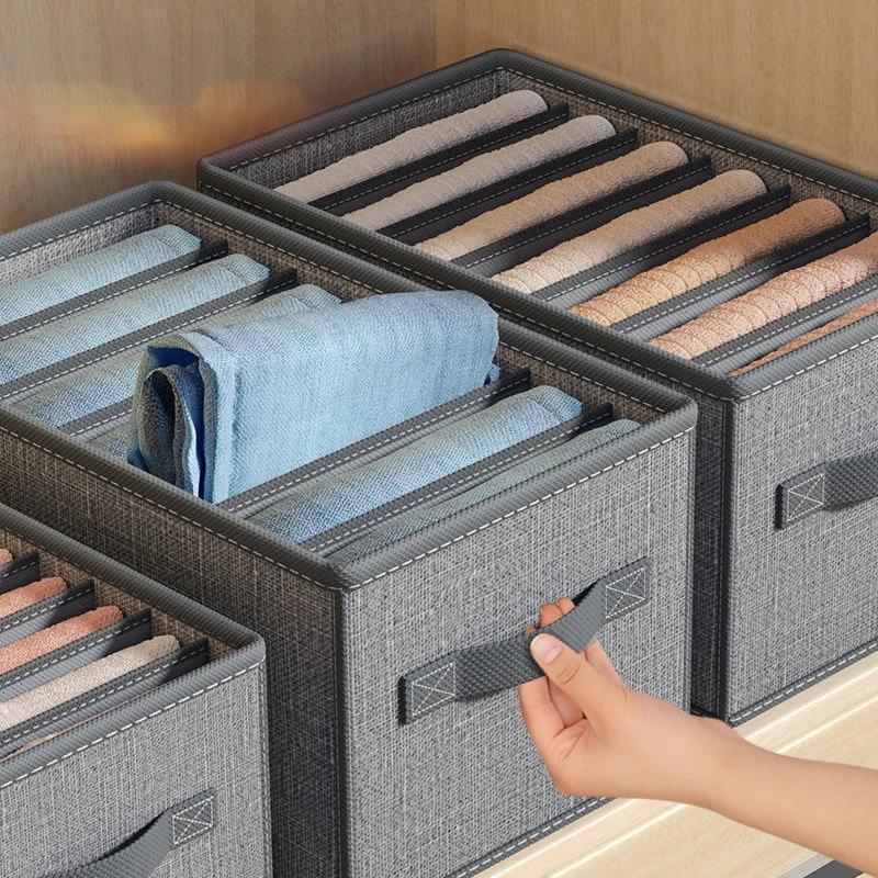 Foldable Clothes Storage Box, 3pcs Pants Organizer, Underwear Storage Box, Clothes Storage Organizer, Clothes Organizer for Closet