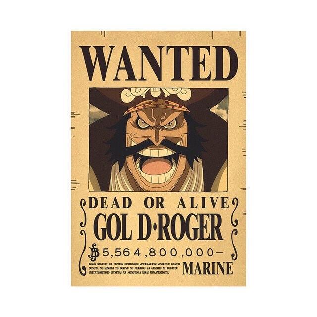 One Piece Bounty Poster Luffy Wanted Bounty Poster Shanks Sabo Ace One Piece Boa Hancock Trafalgor Law Gol D. Roger Yamato One Piece Posters