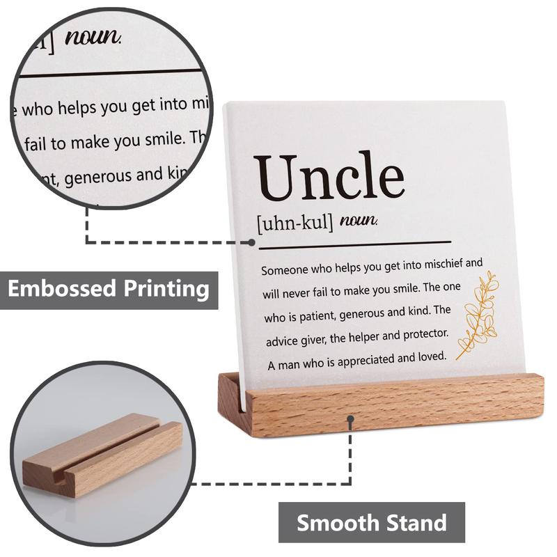 Uncle Definition Gifts from Niece Nephew, Uncle Father's Day Gifts, Best Uncle Ever Gift Ideas, Uncle Gifts for Men, Unique Sign Gifts for Uncle, Birthday Gifts for Uncle Christmas Woody