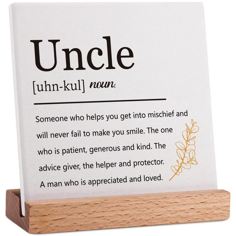 Uncle Definition Gifts from Niece Nephew, Uncle Father's Day Gifts, Best Uncle Ever Gift Ideas, Uncle Gifts for Men, Unique Sign Gifts for Uncle, Birthday Gifts for Uncle Christmas Woody