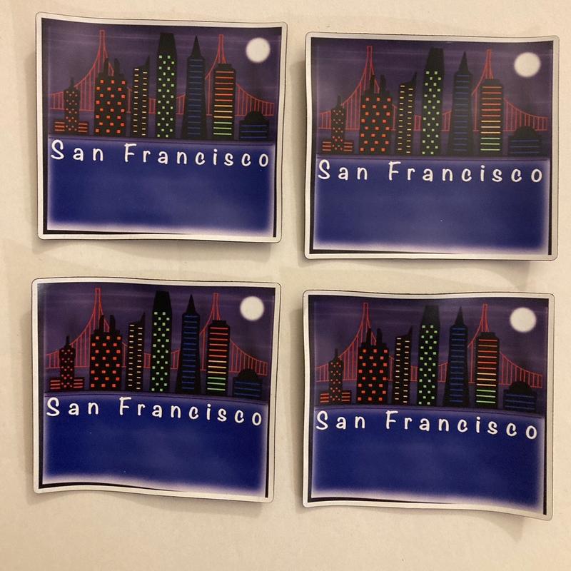 San Francisco At Night Magnet