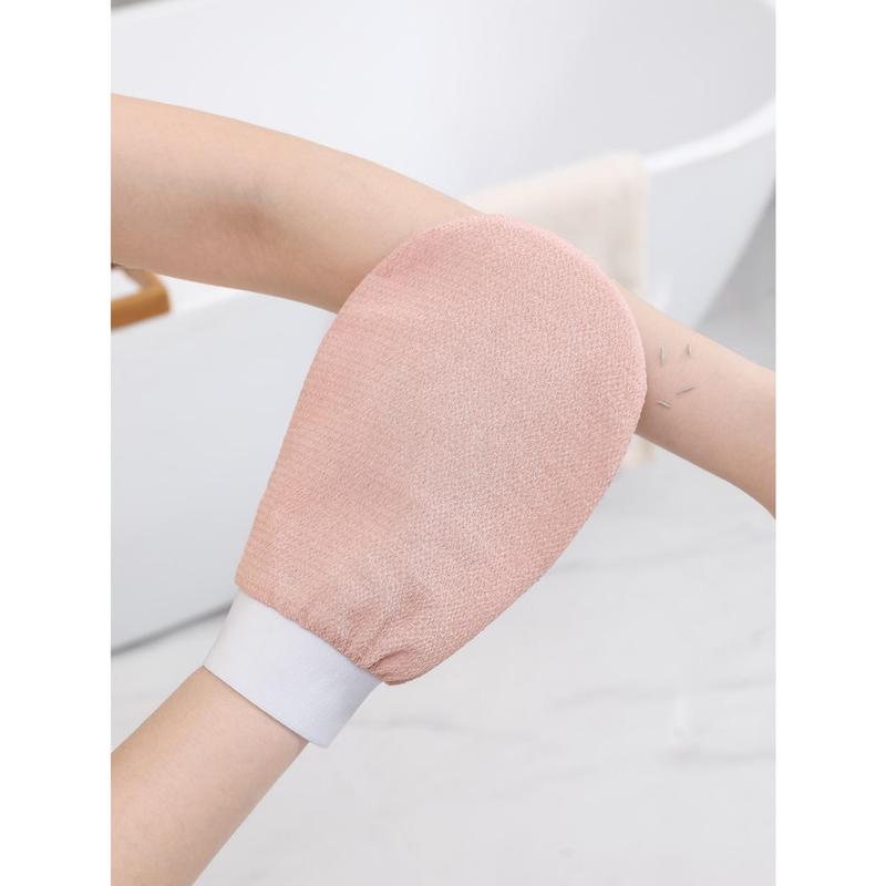 Solid Colored Single-layer Exfoliating Glove