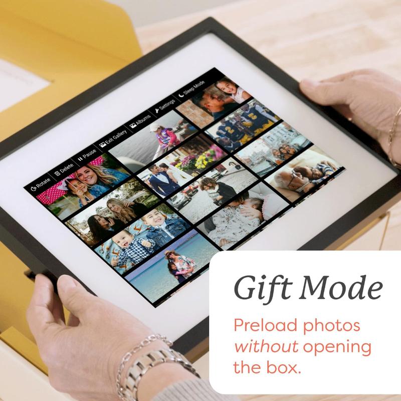  Skylight Digital Picture Frame - WiFi Enabled with Load from Phone Capability, Touch Screen Digital Photo Frame Display - Customizable Gift for Friends and Family - 10 Inch Black