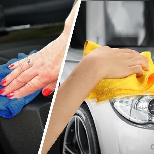 50-Pack Microfiber Cleaning Cloths for Cars – Ultra-Soft, Lint-Free Towels for Streak-Free Shine and Interior Detailing