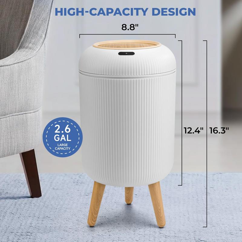 Pukomc Smart induction  Waterproof  trash bins , trash cans for bathroom, trash cans  for Kitchen,for Bathroom,Bedroom.Office Nordic style ,cute bins