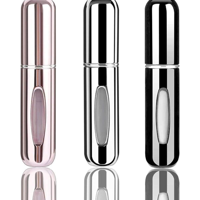 3 PCS Mini Perfume Atomizer Bottles,5ml Spray Container,Portable Size Refillable Pump for Traveling and Outgoing