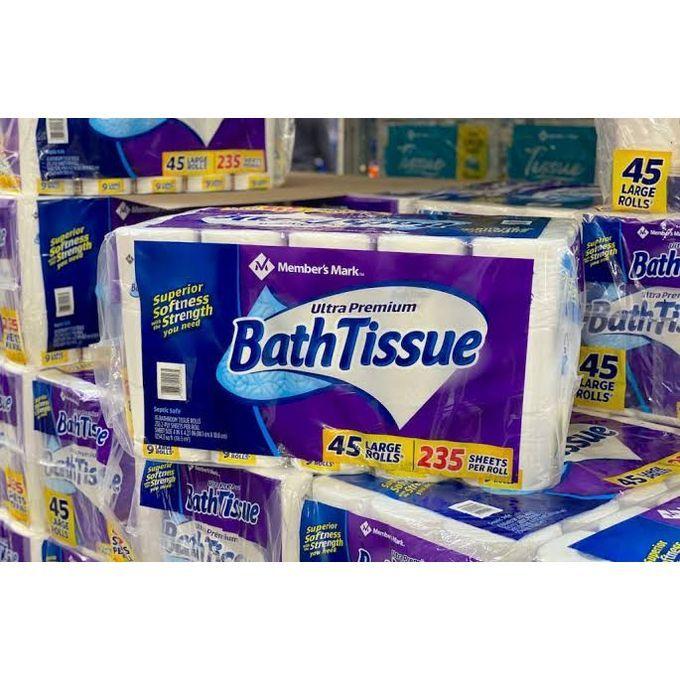 Soft and Strong Bath Tissue, 2-Ply, 235 Sheets, 45 Rolls - Ultra Premium - Wipes toilet  paper