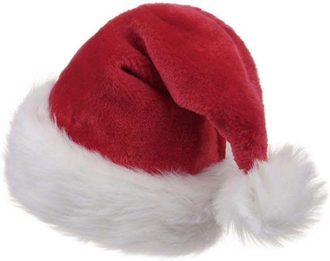 Unisex-Adult's Extra Thicken Santa Hat for Xmas Holiday with Comfort Liner